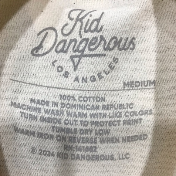 Kid Dangerous Coachella Valley Graphic T-Shirt in Natural, Medium - Picture 4 of 4